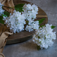 44" WHITE HYDRANGEA SPRAY