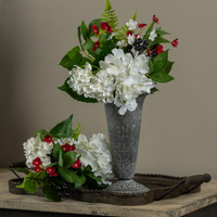 15" RED, WHITE & BLUE BERRY & HYDRANGEA BUNDLE