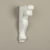 20" WHITE WOOD CORBEL