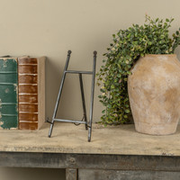 13" AGED BLACK EASEL