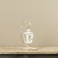 13" WHITE LANTERN W/ STAND
