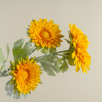 25.5" YELLOW GARDEN MUM STEM