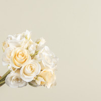 12" CREAM MINI ROSE BUNDLE