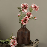 27" LIGHT PINK POPPY SPRAY