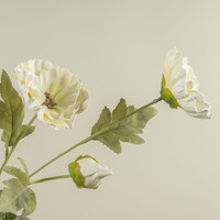 27" CREAM POPPY SPRAY