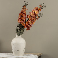 31.5" ORANGE & PINK DRIED LARKSPUR STEM