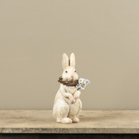 CREAM BUNNY W/ GRAPEVINE WREATH