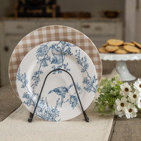 BLUE & WHITE BIRDS PLATE