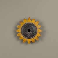 SUNFLOWER WALL BIRDHOUSE W/ BIRD