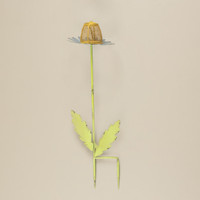BLUE DAISY BIRD FEEDER STAKE