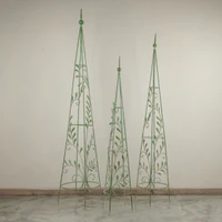 SET/ 3 GREEN LEAF TRELLISES*