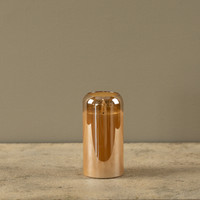 6" ARCHED CHAMPAGNE GLASS 3D FLAME CANDLE