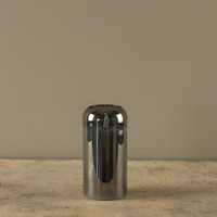 6" ARCHED CHARCOAL GLASS 3D FLAME CANDLE