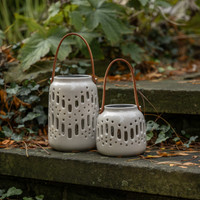 4.75" SOLAR CERAMIC LANTERN