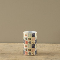 5" PATCHWORK GLASS 3D FLAME CANDLE