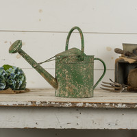 GOLD & GREEN WATERING CAN