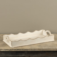 CREAM WOODEN TRAY