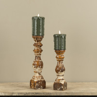 14" STEPHANIE PILLAR CANDLE HOLDER