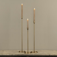16.25" GOLD NEWTON TAPER CANDLESTICK