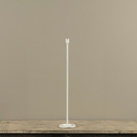 23.25" WHITE NEWTON TAPER CANDLESTICK