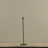 20.25" BLACK NEWTON TAPER CANDLESTICK