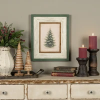 17" SILENT NIGHT TREE FRAMED SIGN