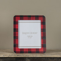 8" X 10" RED GINGHAM PHOTO FRAME