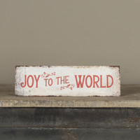 12" TABLETOP JOY TO THE WORLD SIGN