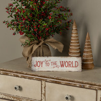 12" TABLETOP JOY TO THE WORLD SIGN