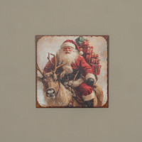 12" DELIVERY SANTA PRINT