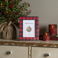 5" X 7" RED PLAID PHOTO FRAME