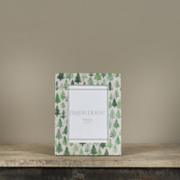 5" X 7" GREEN TREES PHOTO FRAME