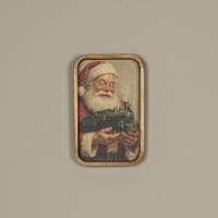 14" LOCOMOTIVE SANTA FRAMED PRINT