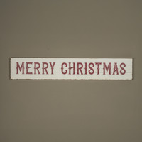 63.5" HORIZONTAL RED MERRY CHRISTMAS SIGN