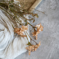 20.5" RUSTIC PEACH WILDFLOWER SPRAY