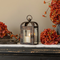 8.5" BRONZE ARCHED LANTERN