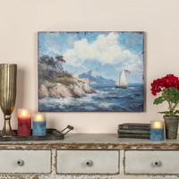 24" PATRIOTIC SAILBOAT PRINT