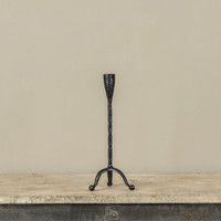 11.75" FORGED METAL TAPER CANDLE HOLDER