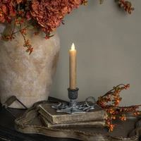 BLACK SPIDER WEB TAPER CANDLE HOLDER