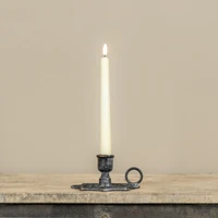 BLACK SPIDER WEB TAPER CANDLE HOLDER