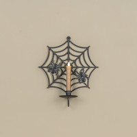 SPIDER WEB TAPER CANDLE WALL SCONCE