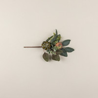 14" PUMPKIN & EUCALYPTUS PICK