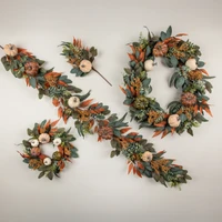 20" PUMPKIN & EUCALYPTUS PICK