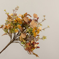 15" FALL WILDFLOWER, PUMPKIN & BERRY BUSH