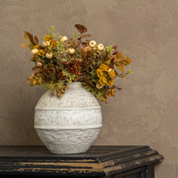 9.5" FALL BERRY & PUMPKIN MINI BUSH