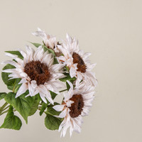 18.5" IVORY SUNFLOWER BUSH