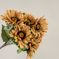 20" TAN SUNFLOWER BUSH