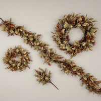 16" BROWN EUCALYPTUS & LAUREL LEAF PICK