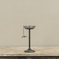 9.5" SPIDER WEB PILLAR CANDLE HOLDER
