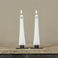 SET/2 GHOST 3D FLAME TAPER CANDLES